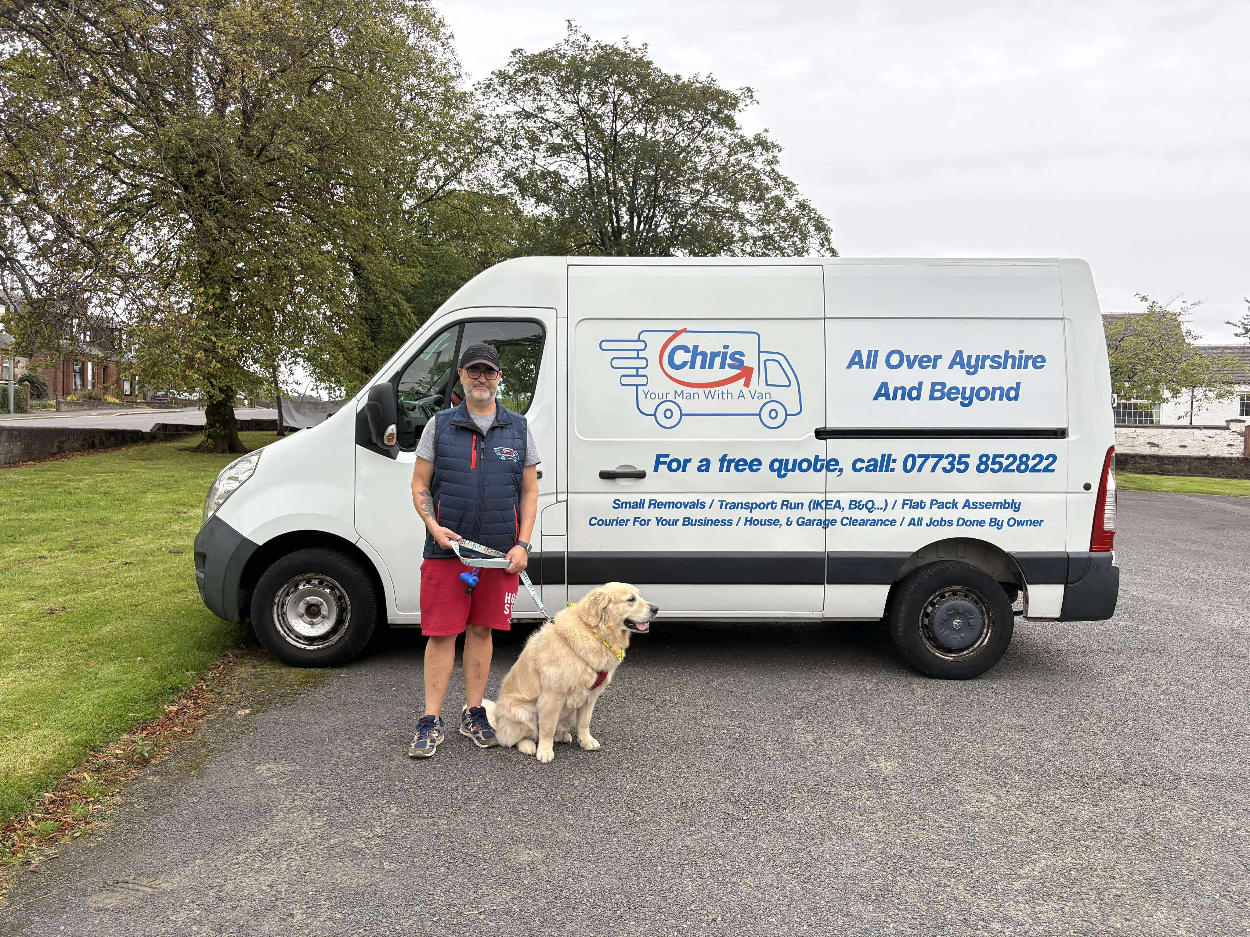 Chris, Your Man with a Van background